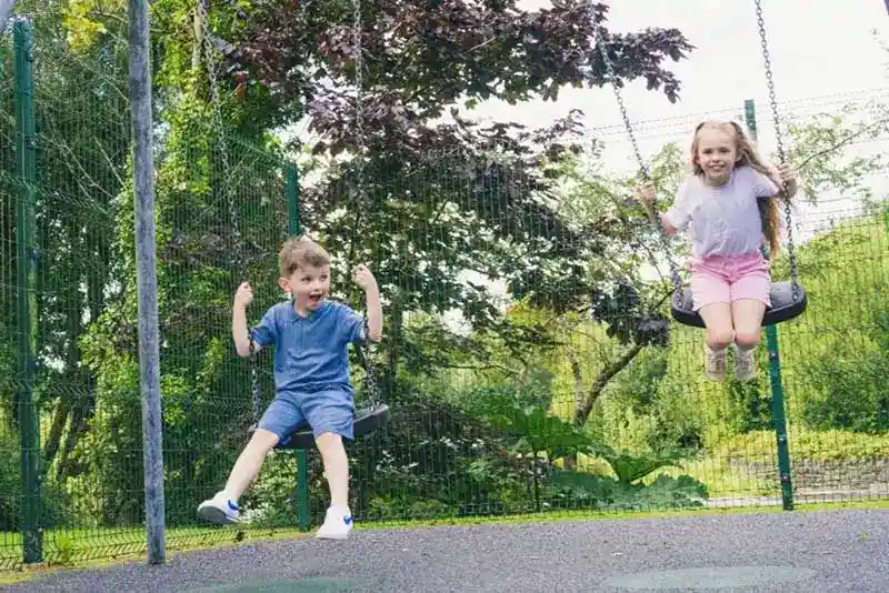 Kids playing in Kenmare Bay Hotel Playground