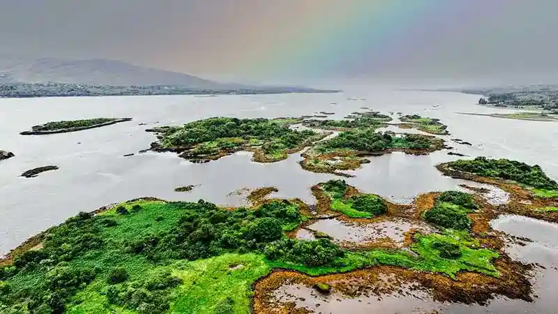 Panoramic View of Templenoe Islands, Kenmare Bay on the Wild Atlantic Way